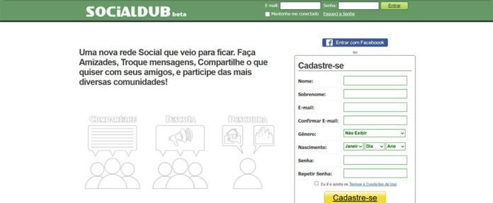 SocialDub conta com comunidades, depoimentos e lista de amigos (Foto: Divulgação)