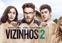 ‘Vizinhos 2’: Zac Efron e Seth Rogen comentam desafios para a continuação do filme Zac Efron ajuda Seth Rogen e Rose Byrne a lidar com a fraternidade feminina Kappa Nu em "Vizinhos 2" (Foto: Divulgação)