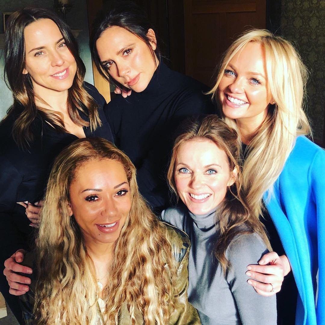 Victoria Beckham, Melanie Brown, Emma Bunton, Melanie Chisholm e Geri Horner (Foto: Reprodução/Instagram)