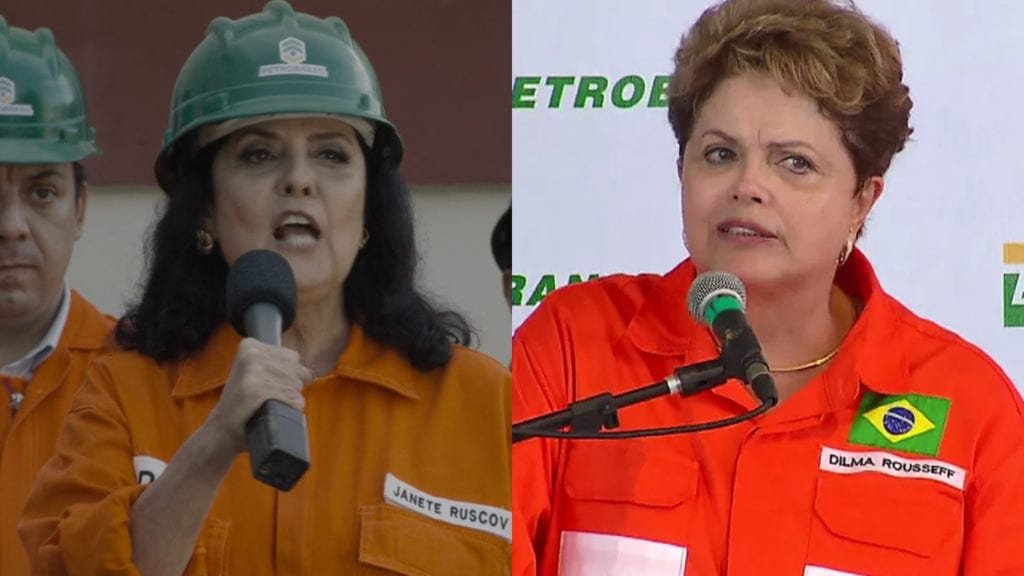 Janete Ruskov (Sura Berditchevsky) / Dilma Rousseff (Foto: Reprodução/Netflix/Reprodução/Globo)