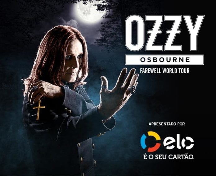 Ozzy Osborune faz 4 shows no Brasil com a turnê de despedida 'Farewell World Tour'