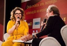 Maria Rita fala sobre o Grammy Latino no ‘DMX’ 2018 Maria Rita e Marco Mazzola (Foto: Divulgação/DMX 2018/Lucas Lussac)