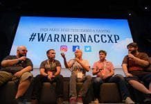 Warner Bros. Pictures anuncia sua presença na CCXP 2018 com estande épico e painel eletrizante Painel da Warner na CCXP 2017 (Foto: Reprodução/Facebook)
