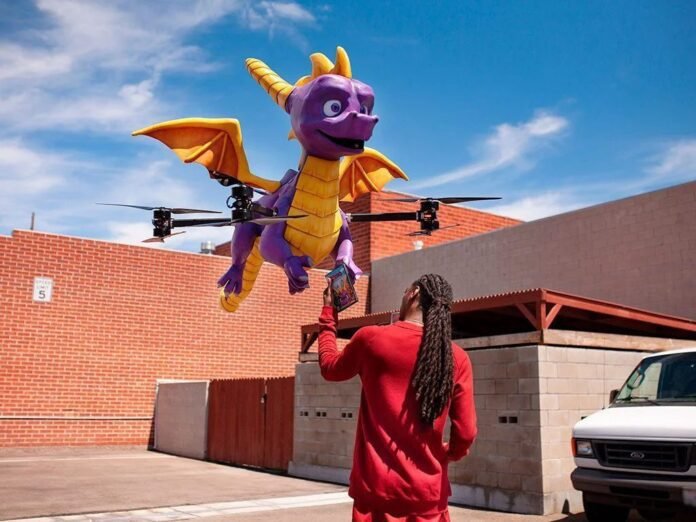 Drone percorreu 4.500 km nos EUA para entregar jogo ao rapper Snoop Dogg (Foto: Divulgação)