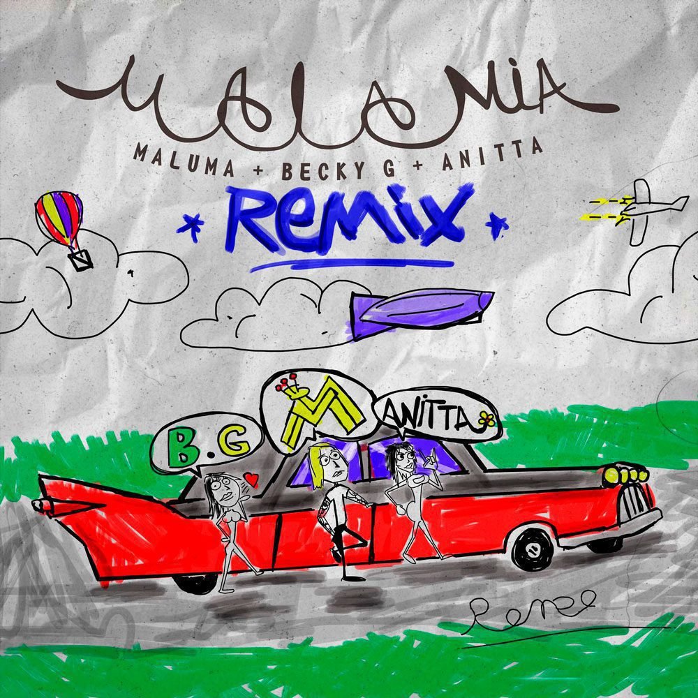 "Mala Mía" - Remix, Maluma, Anitta e Becky G (Divulgação)