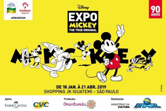 Exposição 'Mickey 90 anos' chega em janeiro em São Paulo