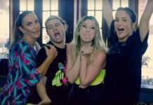 Ivete Sangalo lança coreografia de ‘Lambada (Corpo Molinho)’ Ivete Sangalo, Justin Neto, Dani Calabresa e Claudia Leitte (Foto: Reprodução/YouTube)