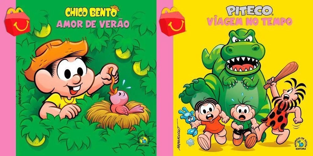 Chico Bento e Piteco (Divulgação/McDonald's/Turma da Mônica)