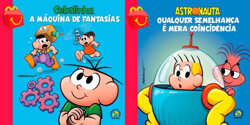 Cebolinha e Astronauta (Divulgação/McDonald's/Turma da Mônica)