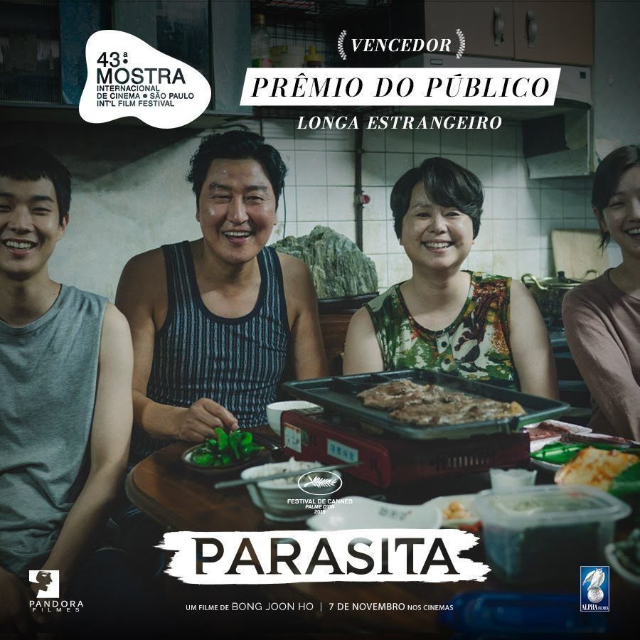 'Parasita', de Bong Joon Ho, recebe Prêmio do Público na 43ª Mostra Internacional de Cinema