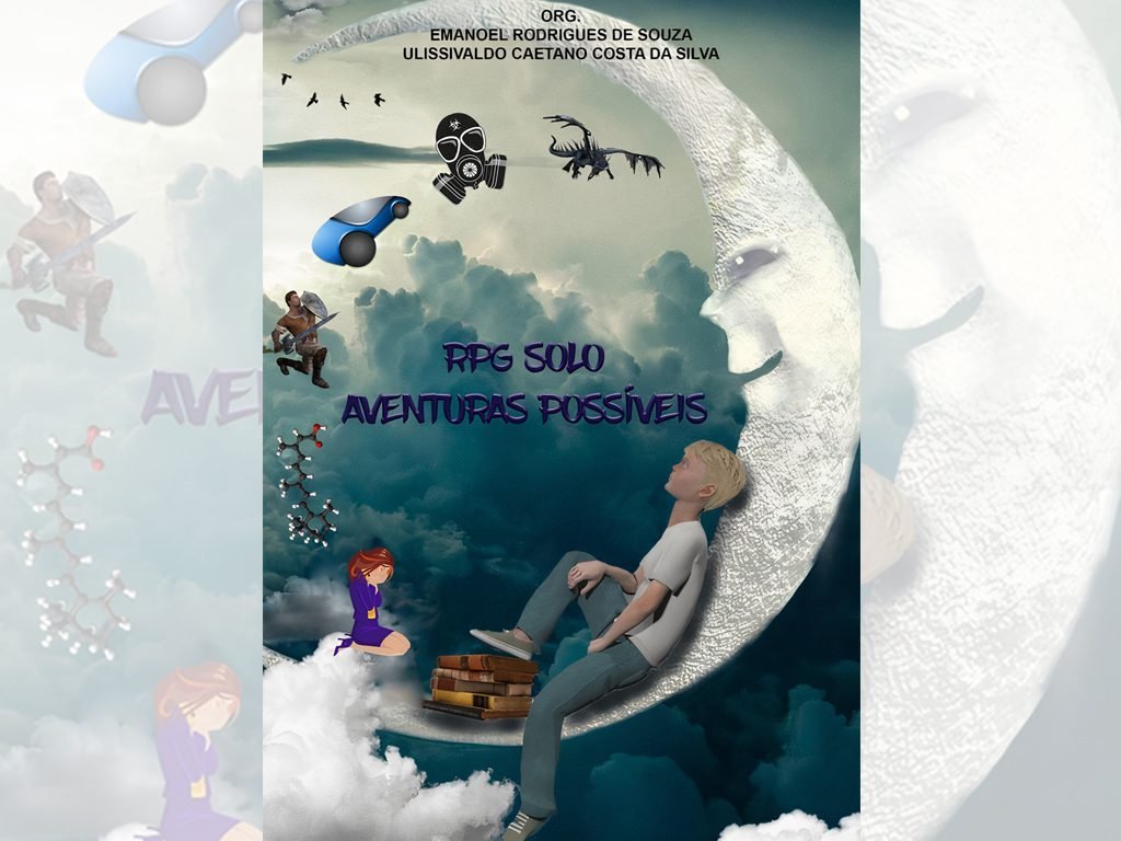 Livro infantil "RPG SOLO: Aventuras Possíveis", por Emanoel Rodrigues & Ulissivaldo Caetano