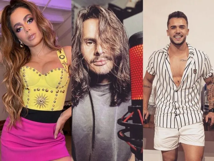 Anitta, Luide e Victor Martim, são os mais citados do Clubhouse segundo monitoramento (Fotos: Reprodução/Instagram)