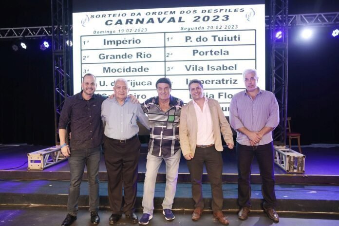 Sorteio da Ordem dos Desfiles do Grupo Especial para o Carnaval 2023 do Rio (Foto: Divulgação/LIESA)