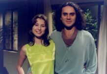 Almir Sater sobre ‘O Rei do Gado’: ‘Muito feliz em revisitar esse trabalho’ Lavínia Vlasak e Almir Satter em "O Rei do Gado" (Foto: Globo/Divulgação)