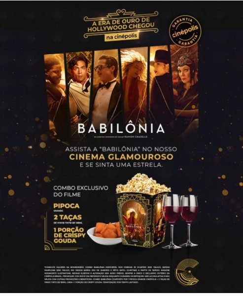"Babilônia" tem salas de cinema customizadas na Cinépolis do JK Iguatemi