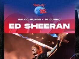 Ed Sheeran estará no Palco Mundo no dia 16 de Junho (Foto: Divulgação)