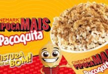 Cinemark lança Pipoca Mais Paçoquita em parceria inédita com Santa Helena Nova Pipoca Mais Paçoquita amplia opções de snacks na rede Cinemark
