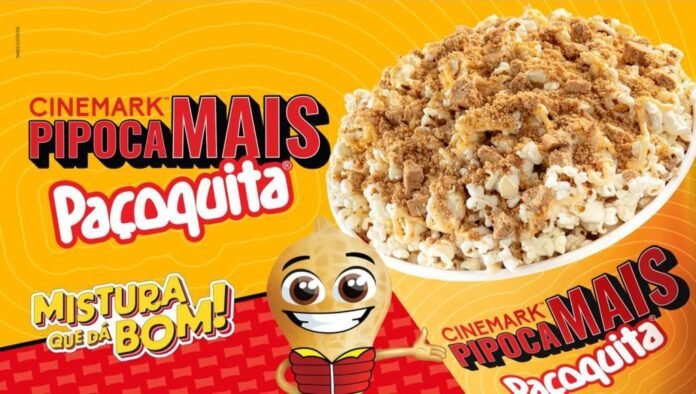 Nova Pipoca Mais Paçoquita amplia opções de snacks na rede Cinemark