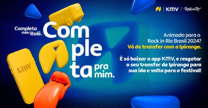 Ipiranga e KMV lançam transfer exclusivo para o Rock in Rio 2024, com resgate de pontos (Foto: DIvulgação)