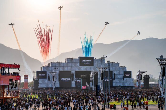 Travis Scott encerra primeiro dia do Rock in Rio com apresentação vibrante (Foto: Ariel Martini)