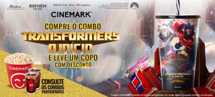 Transformers chega ao Cinemark com combo colecionável (Foto: Divulgação/Cinemark)