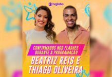 Thiago Oliveira e Beatriz Reis são anunciados como os novos rostos dos flashes do BBB25 (Foto: Divulgação/TV Globo)