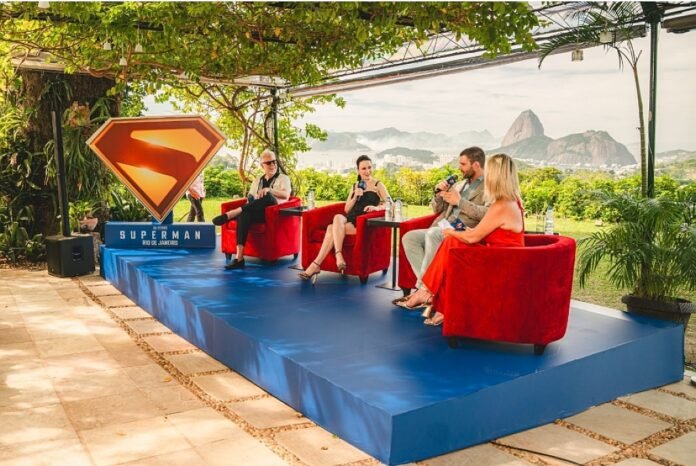 James Gunn e elenco promovem ‘Superman’ em roteiro carioca completo (Foto: Divulgação/Warner)