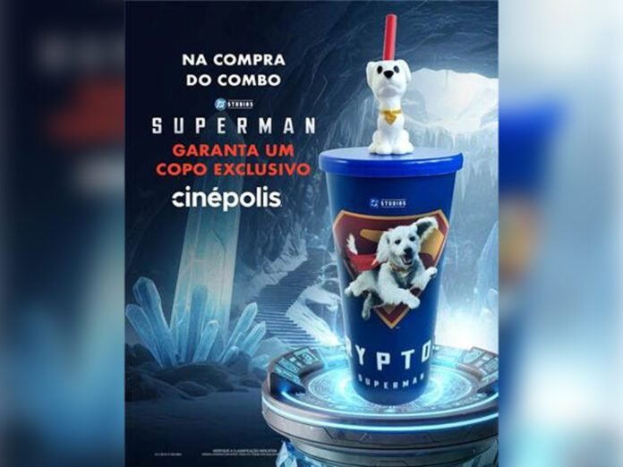 Cinépolis lança combo especial de 'Superman' com itens temáticos (Foto: Divulgação/Cinépolis) Cinépolis lança combo especial de 'Superman' com itens temáticos (Foto: Divulgação/Cinépolis)
