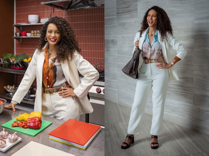 Taís Araujo posa com o novo visual de Raquel em 'Vale Tudo' (Foto: Globo/ Fábio Rocha)