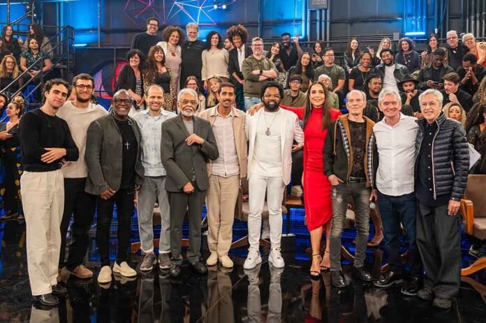Serginho Groisman reuniu artistas para homenagear Caetano Veloso na Globo (Foto: Bob Paulino/Globo)