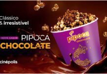 Cinépolis lança pipoca de chocolate nas bombonieres em setembro Rede Cinépolis apresenta novo sabor de pipoca doce com chocolate (Foto: Divulgação)