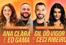 ‘BBB 26’ terá Rafael Portugal, Ana Clara e Gil do Vigor Ana Clara e Ed Gama retornam ao comando do 'Big Show' no Multishow, enquanto Gil do Vigor e Ceci Ribeiro seguem entrevistando os eliminados no 'Bate-papo BBB', no Globoplay e gshow (Fotos: Divulgação/Globo)