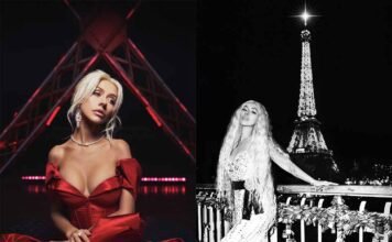 Christina Aguilera lança single natalino gravado na Torre Eiffel Christina Aguilera lança novo single natalino 'Someday At Christmas - Live From The Eiffel Tower' presente em seu filme e álbum ao vivo (Foto: Simon Emmet)