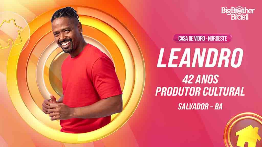 BBB26: participante Leandro da região Nordeste (Foto: Divulgação/Globo) BBB26: participante Leandro da região Nordeste (Foto: Divulgação/Globo)