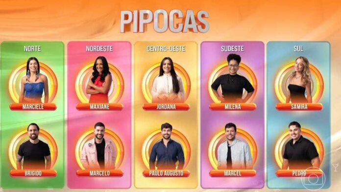Grupo Pipoca do 'BBB 26' tem nomes definidos pelo público (Foto: TV Globo)