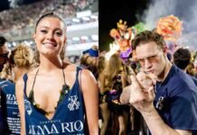 Sophie Charlotte e Matt Smith passam pelo Camarote Alma Rio no Carnaval Sophie Charlotte e Matt Smith são os destaques de segunda-feira no Camarote Alma Rio (Foto: Miguel Sá)