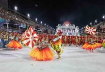 Viradouro vence Estandarte de Ouro 2026 no Rio Viradouro conquista cinco prêmios no Estandarte 2026 (Foto: Alexandre Macieira/Riotur)