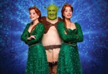 ‘Shrek – O Musical’ estreia em abril com 15 marcas patrocinadoras em SP Fabi Bang, Tiago Abravanel e Myra Ruiz estão no elenco de Shrek - O Musical, que conta com 15 marcas aliadas em montagem em SP (Foto: Jairo Goldflus/Divulgação)
