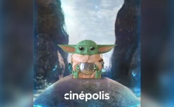 Cinépolis lança balde de Grogu inspirado em ‘Star Wars’ Balde de Grogu lançado pela Cinépolis inspirado no universo de Star Wars (Foto: Divulgação)