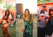 Aperol leva convidados brasileiros ao Coachella 2026 Convidados circulam pelo Aperol Day Club durante o evento (Fotos: João Almeida)