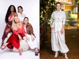 ‘Saia Justa’ estreia temporada com Ana Paula Renault no GNT Eliana, Bela Gil, Erika Januza, Juliette e Tati Machado recebem Ana Paula Renault no sofá do 'Saia Justa' (Fotos: Divulgação)