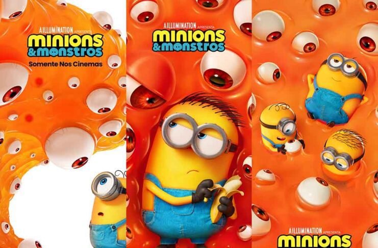 Novos pôsteres de 'Minions & Monstros' apresentam criatura inédita da trama (Fotos: Divulgação/Universal Pictures)