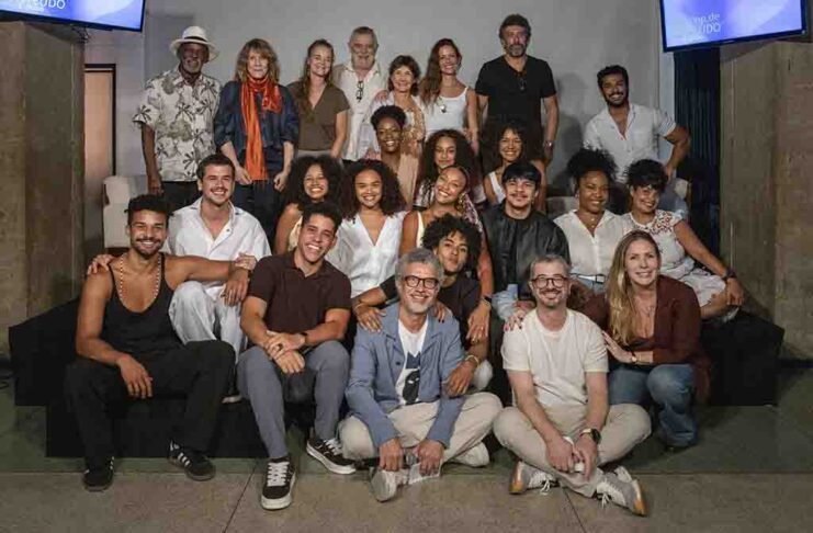 Elenco e equipe de ‘Por Você’ participaram de workshop nos Estúdios Globo (Foto: Fábio Rocha)