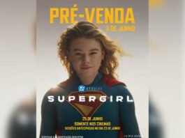 ‘Supergirl’ abre pré-venda de ingressos no dia 3 de junho Milly Alcock interpreta Kara Zor-El no filme 'Supergirl' (Foto: Divulgação)