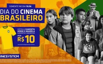 Cinesystem faz promoção no Dia do Cinema Brasileiro com ingressos a R$ 10 Promoção da Cinesystem celebra o Dia do Cinema Brasileiro em 19 de junho