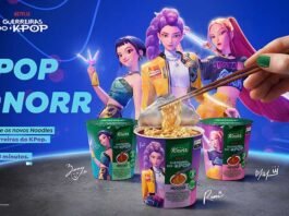 Knorr estreia em noodles com edição de ‘Guerreiras do K-Pop’ no Brasil Knorr entra na categoria de noodles instantâneos com edição limitada (Foto: Divulgação/Knorr)