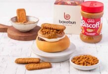 Bakebun e Biscoff lançam edição limitada com cinnamon roll Bakebun e Biscoff apresentam edição limitada disponível durante julho (Foto: Divulgação)