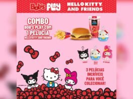 Pelúcias de Hello Kitty, My Melody e Kuromi chegam ao Bob’s Play (Foto: Divulgação/Bob's)