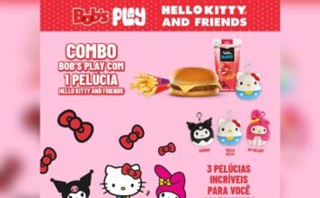 Bob’s Play terá pelúcias de Hello Kitty, My Melody e Kuromi Pelúcias de Hello Kitty, My Melody e Kuromi chegam ao Bob’s Play (Foto: Divulgação/Bob's)