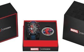 Citizen apresenta coleção Marvel do Homem-Aranha no Brasil Citizen apresenta no Brasil a coleção Marvel inspirada no Homem-Aranha (Foto: Divulgação)